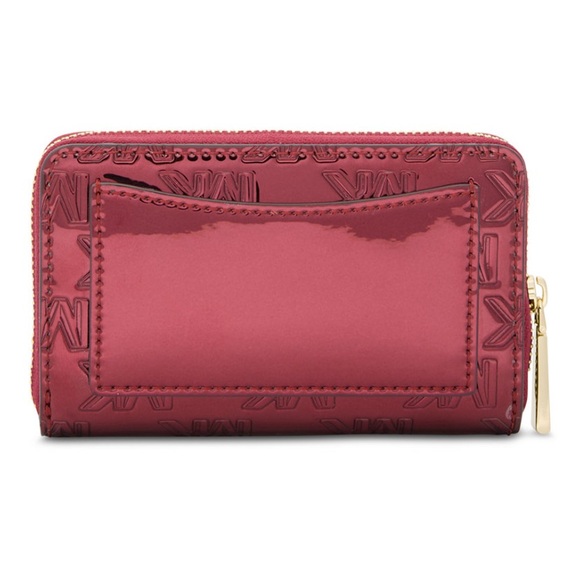 ♥️MICHAEL KORS♥️Deep Red Rouge Jet Set Small Zip Around Card Case w/Gift Box/NWT - Picture 2 of 8